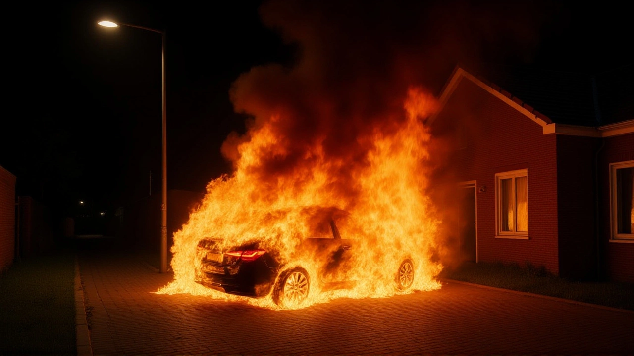 Drie auto's verbrand op Hinderdam in Gorinchem – mogelijke brandstichting