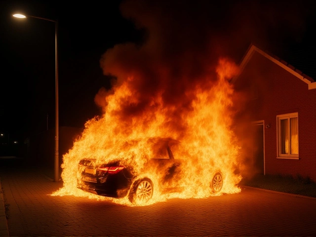 Drie auto's verbrand op Hinderdam in Gorinchem – mogelijke brandstichting